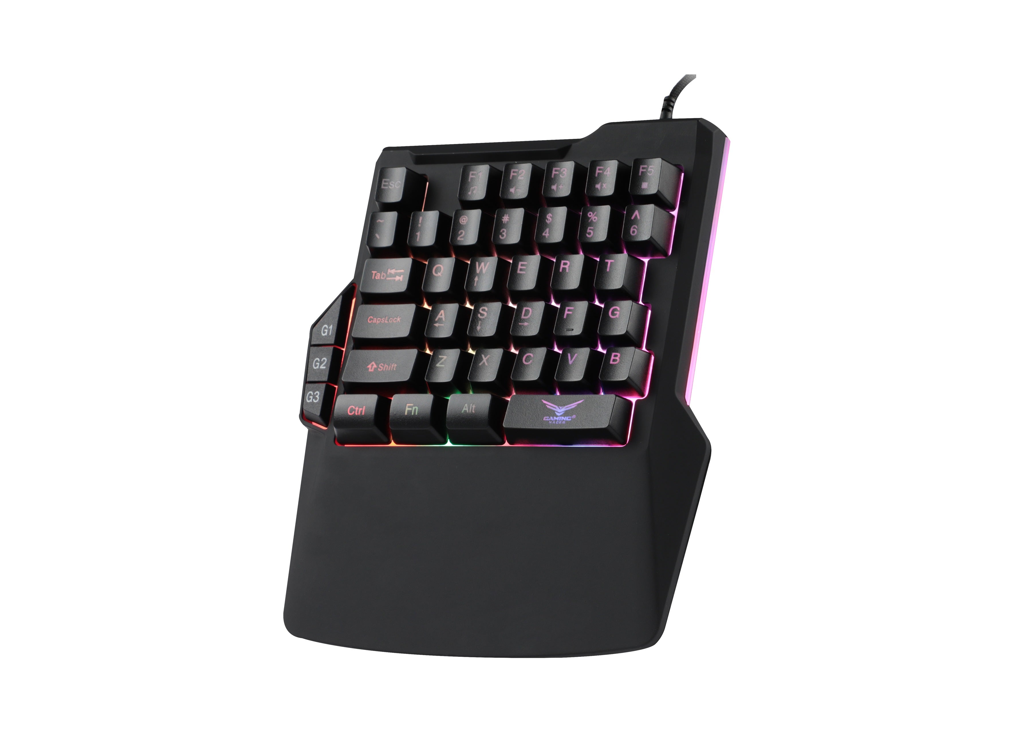 Teclado ONE HANDRGB ATHERIS NACEB TECHNOLOGY NA-0938 - Teclado ONE HANDRGB ATHERIS NACEB TECHNOLOGY NA-0938 -